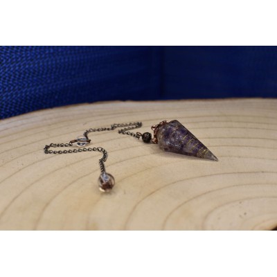 Pêndulo de Organite Ametista