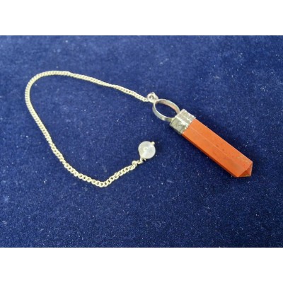 Pêndulo Ponta Jaspe Laranja