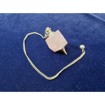 Pêndulo Prisma Quartzo Rosa