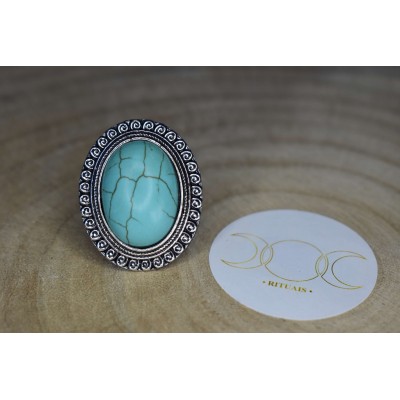 Anel Turquesa (oval princesa)