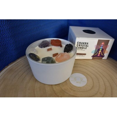 Vela dos 7 Chakras c/Cristais