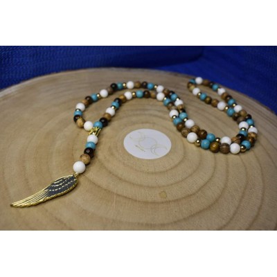 Colar com Asa de Anjo Dourada