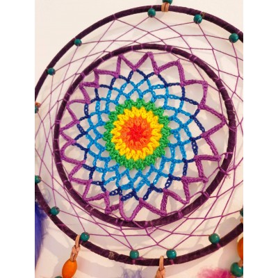 Caça Sonhos Crochet Chackras