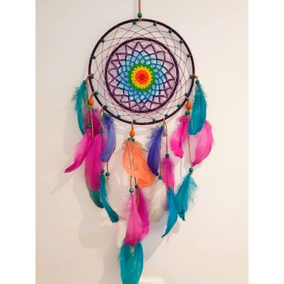 Caça Sonhos Crochet Chackras